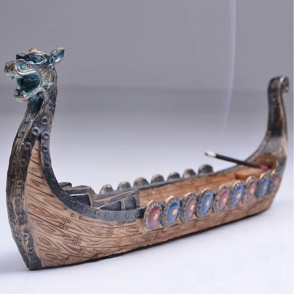 Dragon Boat Дракон Лодка Держатель для ароматических палочек ручной резной курильница Ретро домашний декор Чайный домик орнамент дракон ладан горелки традиционный дизайн - Цвет: Dragon Boat
