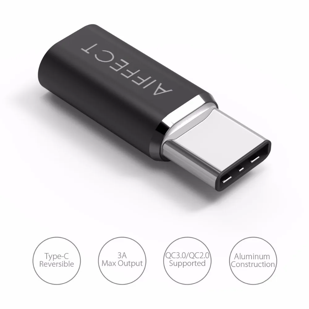 AIFFECT 2 шт Тип C к Micro USB адаптер конвертер Type B для Samsung Xiaomi LG c устройств|micro usb adapter|micro