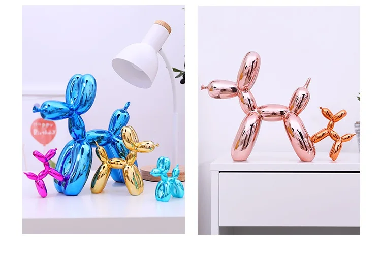 Jeff Koons Смола воздушный шар собака минимализм ремесла свадебный Декор Настольный орнамент абстрактное рукоделие смола скульптура декор для дома