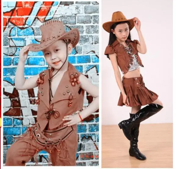 Вечерний костюм для косплея ковбойский маскарадный детей сценический