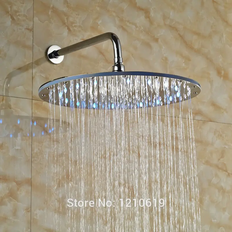 Новый светодиодный светильник 16 дюймов душевая головка с ручкой для душа ABS