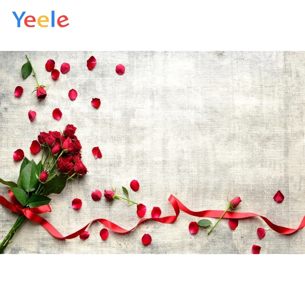 Yeele розовые кружевные лепестки старая льняная текстура товарное шоу стена любовь