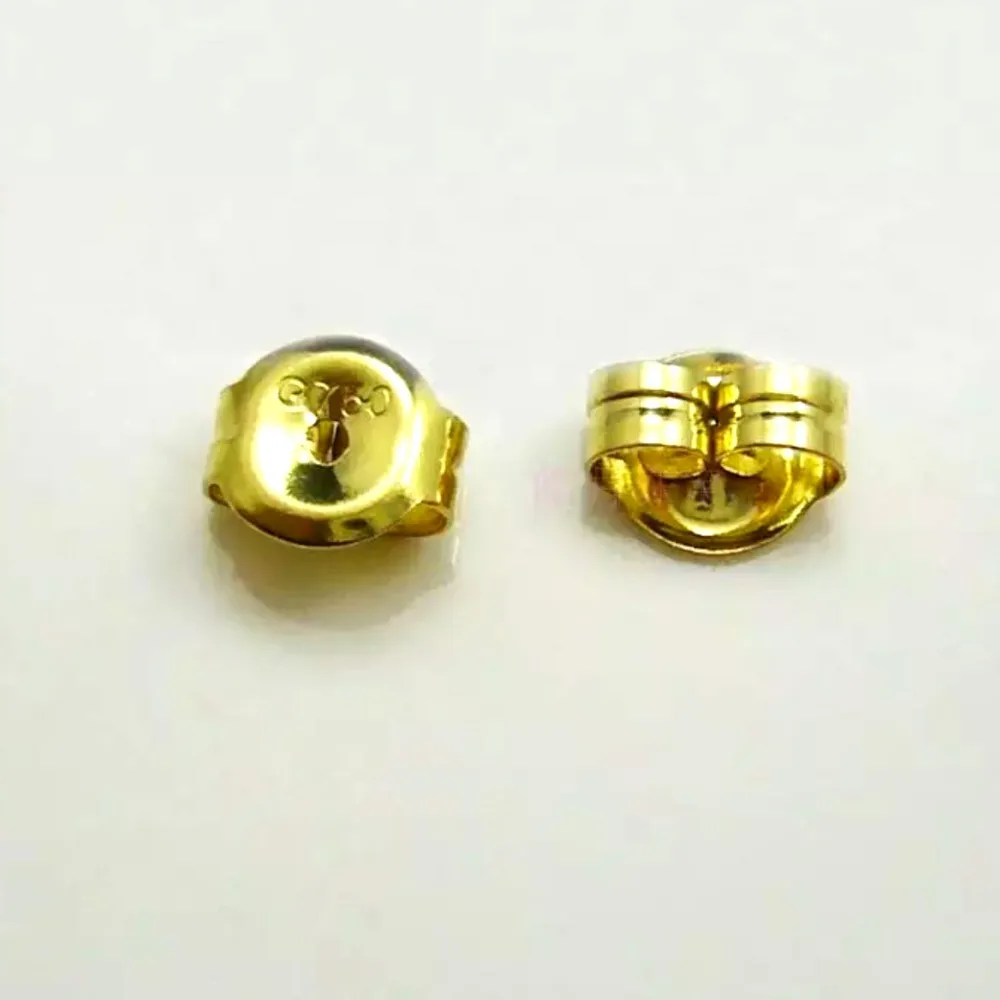 18k золотые серьги клипсы для гвоздики 100% Настоящее золото|clip stud earring|clip earringsclip