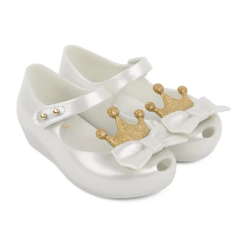 Мини сандалии Melissa с бантом для девочек Новинка 2019 года прозрачные детские