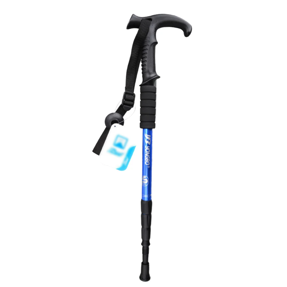 Выдвижные Трехсекционные треккинговые палки анти шок алюминиевые походные