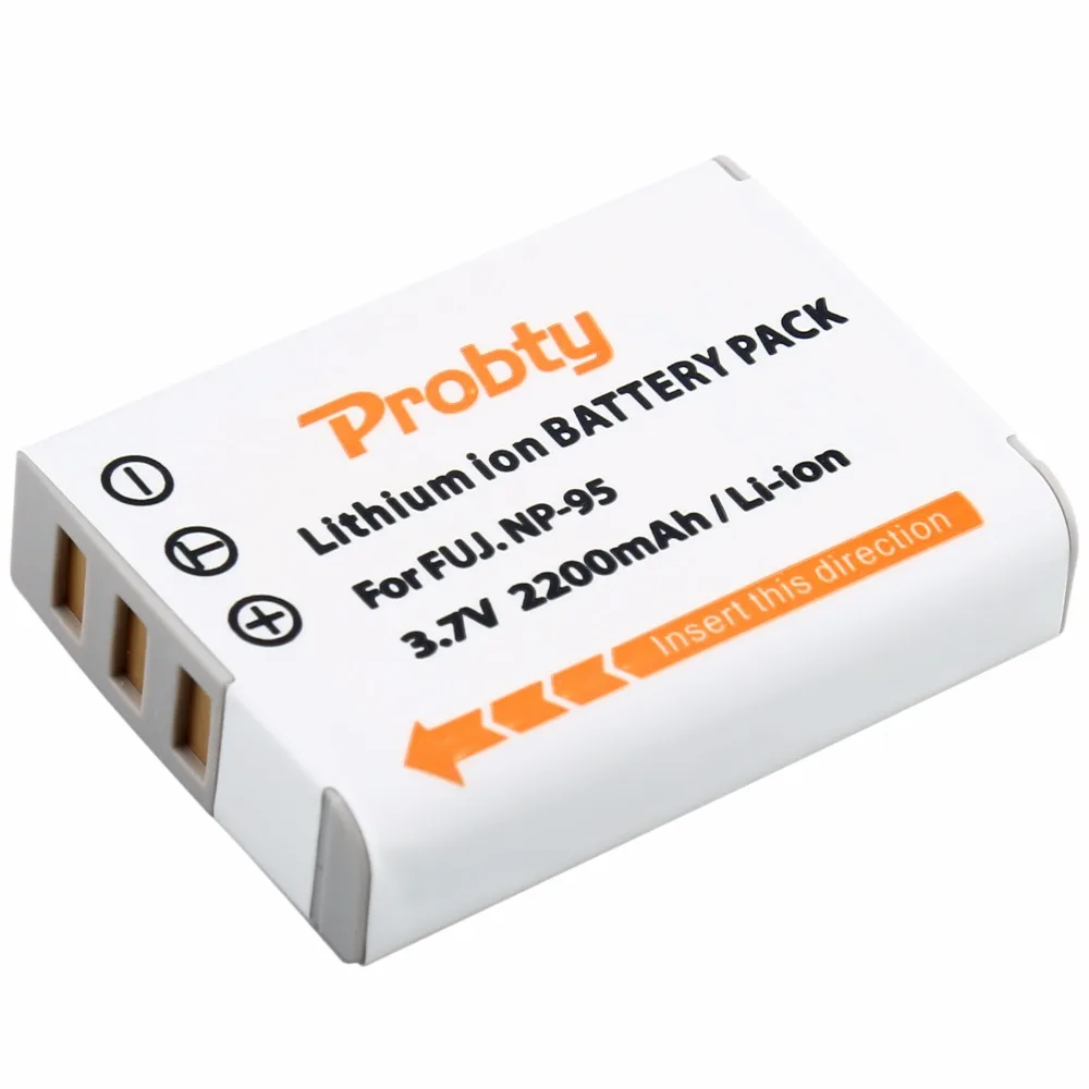 2 шт. Probty NP-95 NP 95 Батарея + USB Dual Зарядное устройство для ЖК-дисплея с подсветкой