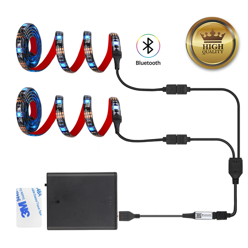 Светодиодная лента USB RGB изменяемый светодиодный ТВ фон светильник ing Bluetooth