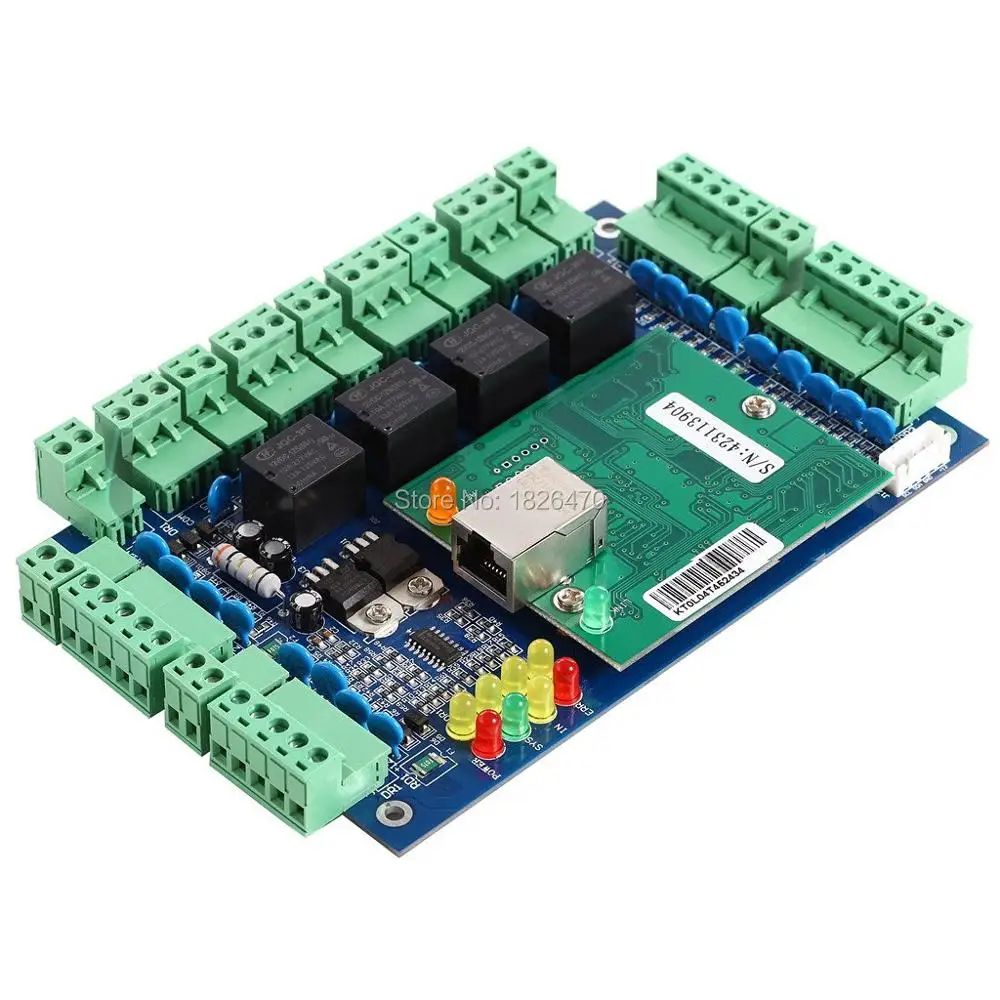 Бесплатный SDK / TCP IP ABC 004 веб контроллер доступа RFID 4 * двери поддерживает Wiegand 26 37