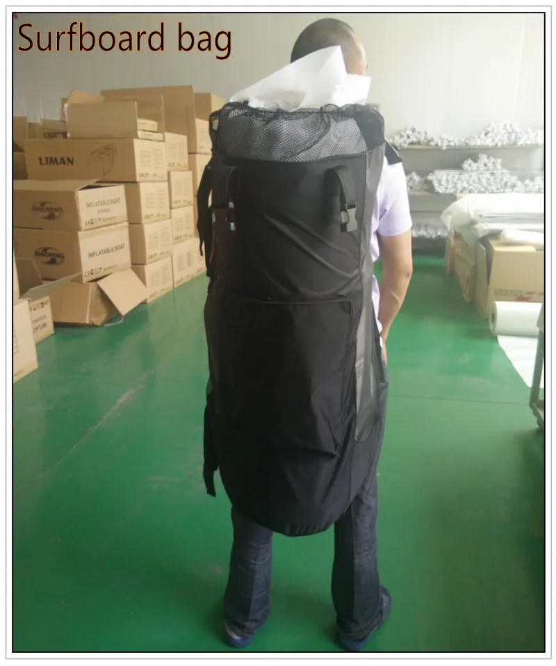 Хорошее качество черная сумка для доски серфинга с сеткой светильник легкой