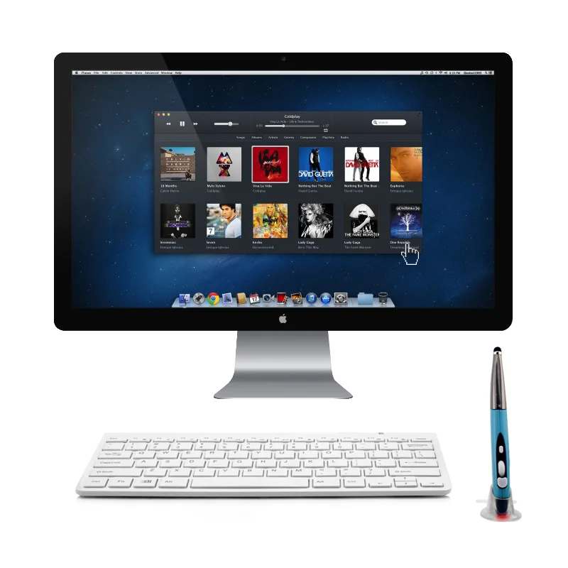 2 4G беспроводная сенсорная ручка Мышь Клавиатура комбинированный набор лазерная