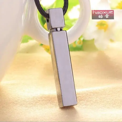 1 шт. нежные украшения кожаное мужское ожерелье панк ретро кулон в форме колонны