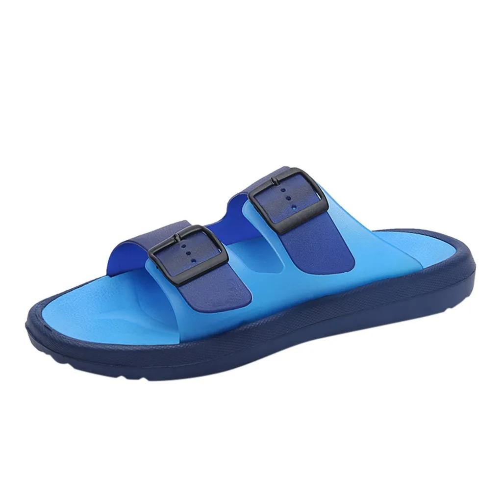 Летние повседневные мужские Нескользящие пляжные дышащие шлепанцы SAGACE на низком