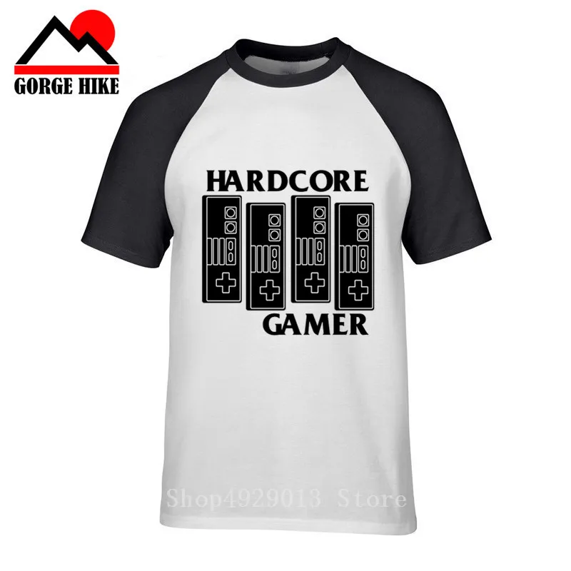 Новинка Винтажная футболка для геймеров HARDCORE PLAYSTATION XBOX PS1 PS3 PS4 FPS игровая ручка