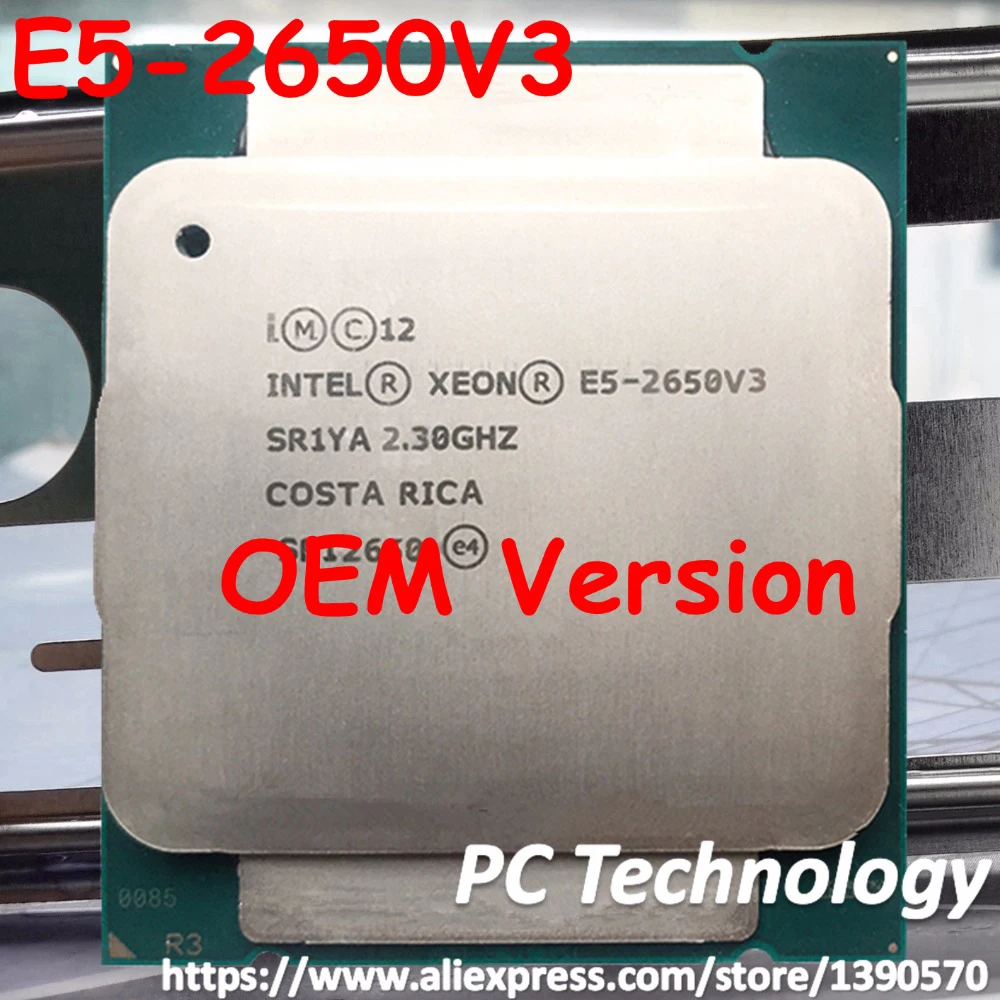 Оригинальный процессор Intel Xeon Φ 2 3 ГГц 25M 10 CORES 22 нм 105W V3 Бесплатная доставка E5
