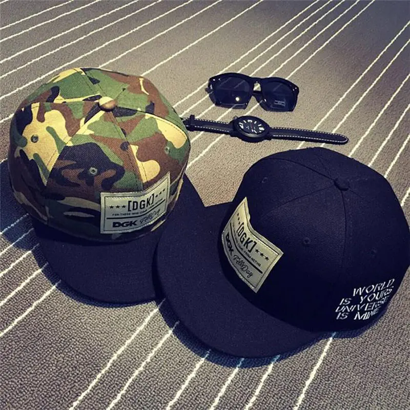 Мужские камуфляжные бейсболки DGK повседневные в стиле хип хоп Snapback шляпы