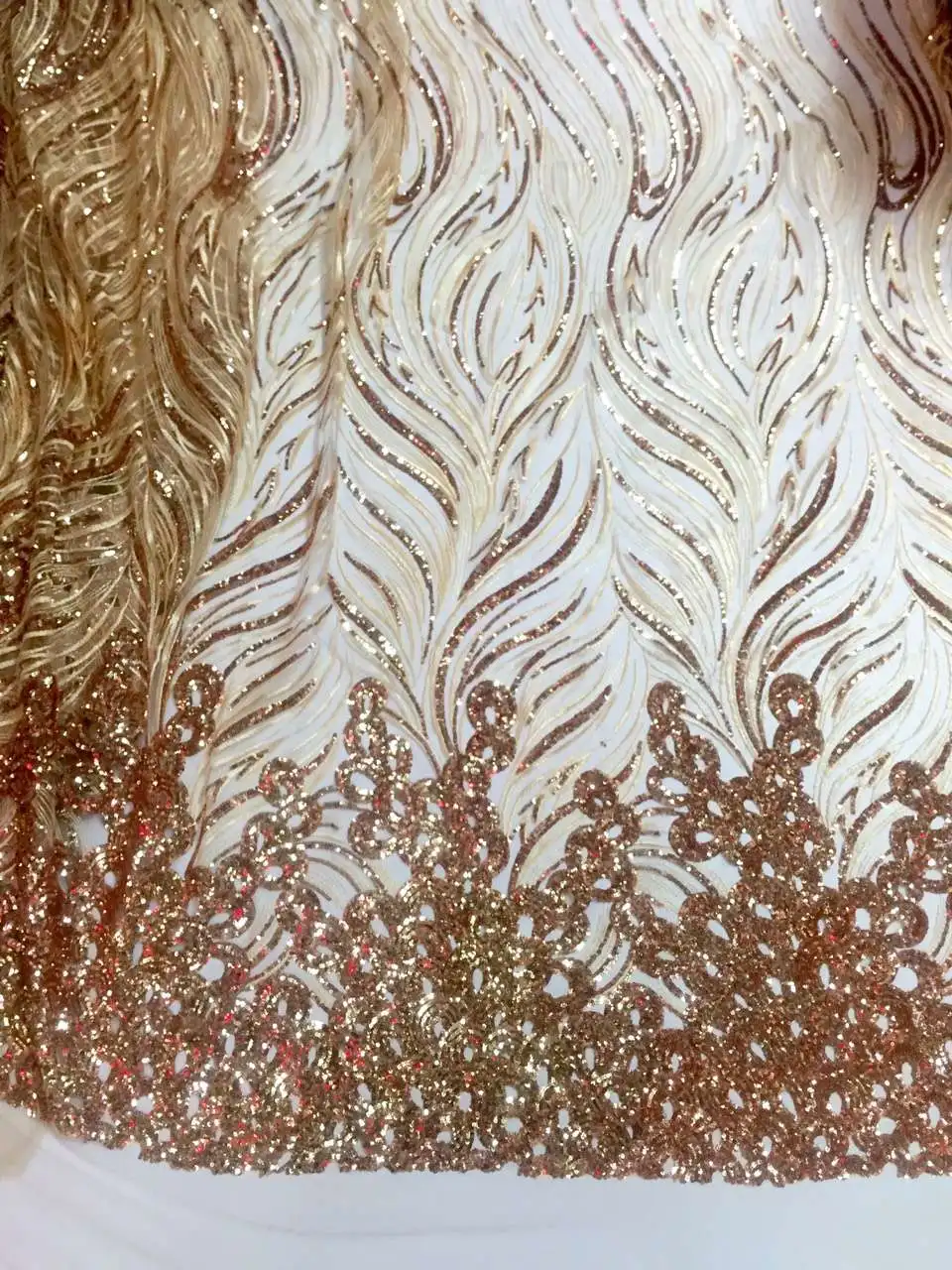 

High quality Upscale African lace fabric sequins french tulle lace fabric 2017 latest arrival hot sale 5yards for dress K-J10363