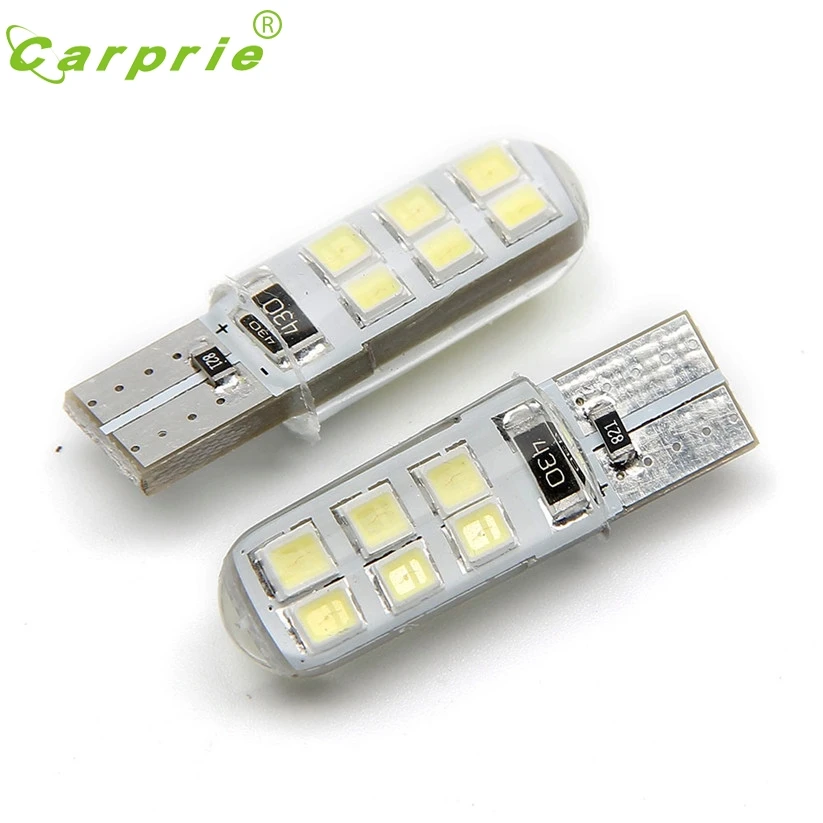 Автостайлинг CARPRIE 2 шт. W5W светодиодные ампулы водонепроницаемые 2835 12 SMD