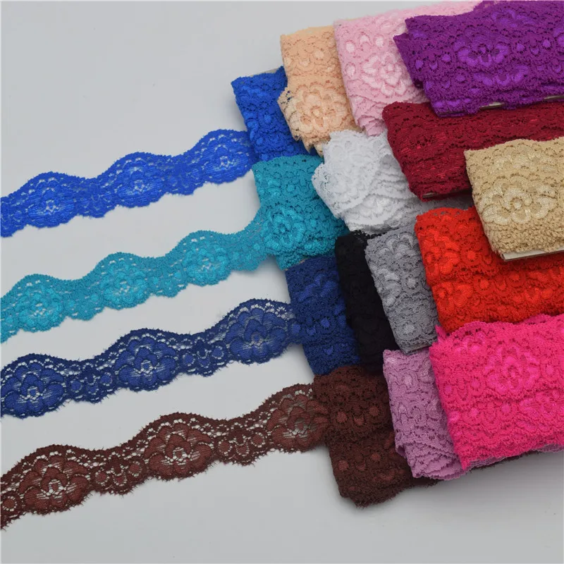 Эластичная лента с кружевной отделкой 10 ярдов 3 5 см|sewing diy|ribbon fabricdiy crafts sewing |