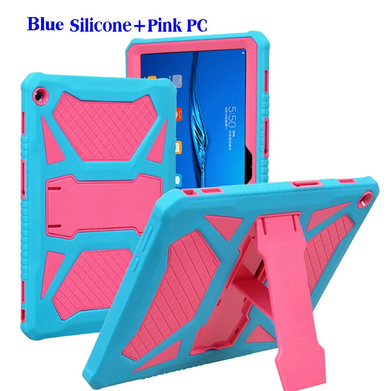 PC и силиконовый чехол для MediaPad T5 10 AGS2-W09/L09/L03/W19 10,1 ''сверхпрочный защитный чехол для huawei MediaPad T5 10 Funda+ Flim - Цвет: 2