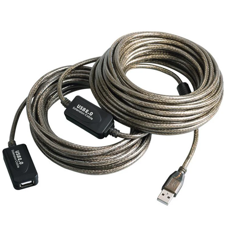 10 метровый активный Удлинительный кабель hdthings USB 2 0 с усилителем A штекер гнездо 15