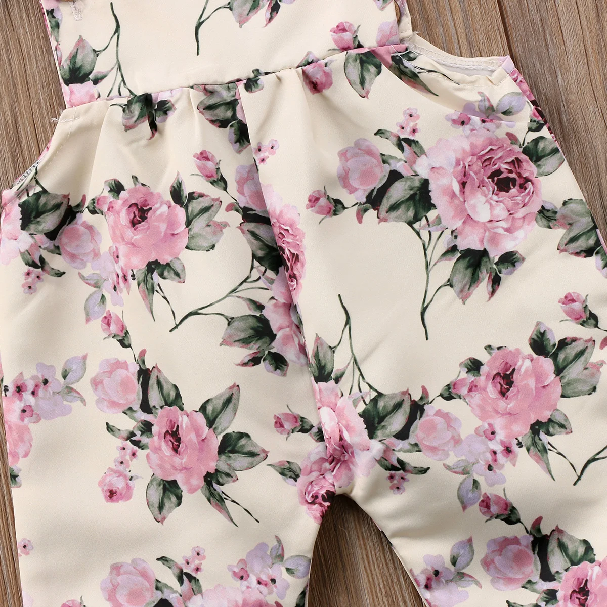 Pudcoco/комбинезон без рукавов с цветочной вышивкой для новорожденных