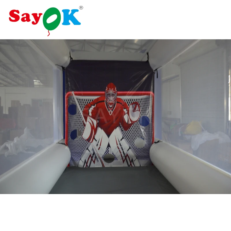 Надувной мини хоккейный каток из ПВХ 5x3x3|Надувные игрушки| |