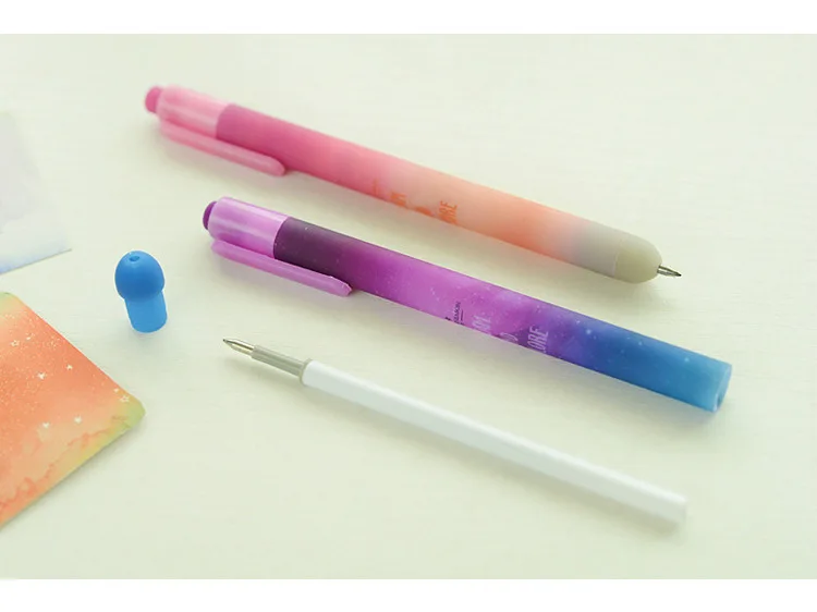 1 шт. гелевая ручка с милой звездой Галактики креативное пространство желе черные