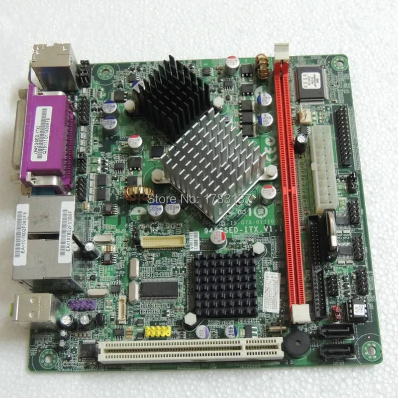945GSED ITX POS 4COM VOD материнская плата для ATOM N270 будет проверено перед отправкой|atom