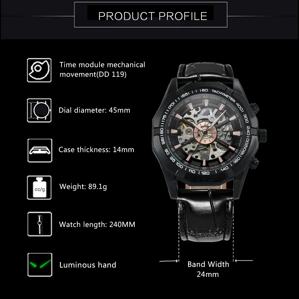 Победитель официальный Элитный бренд военные спортивные автоматические часы