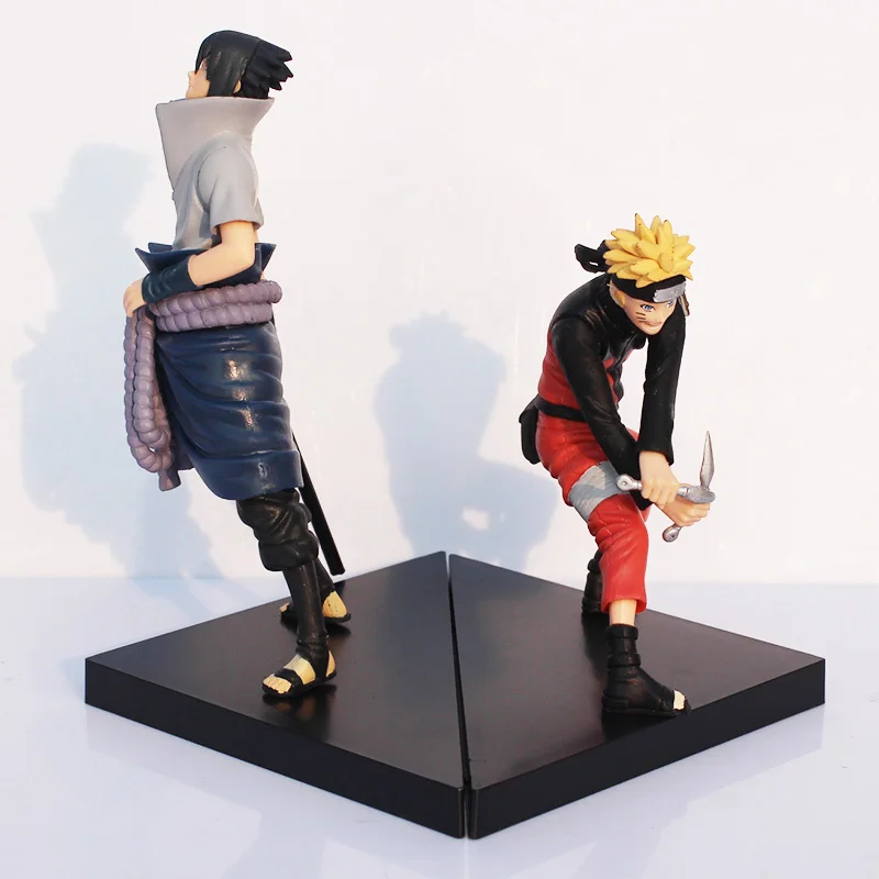 Naruto цифры Uzumaki + Саске ПВХ фигурку игрушки 12 14 см 2 шт./лот кунаи|Куклы| |