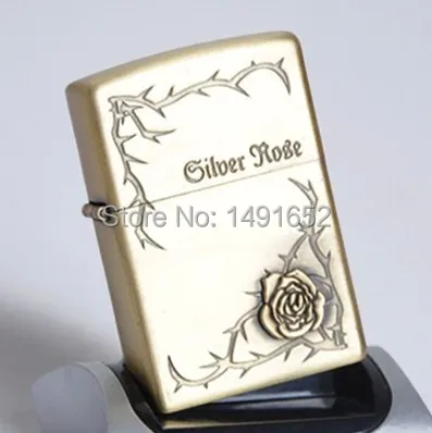 Высокое качество бронзовая Роза-c масляные зажигалки керосиновые ветрозащитный