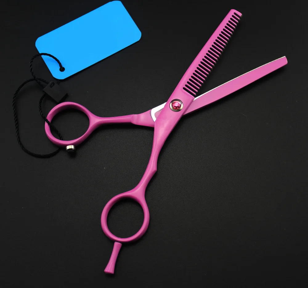 Профессиональные японские Розовые ножницы для стрижки волос 5 дюйма горячие