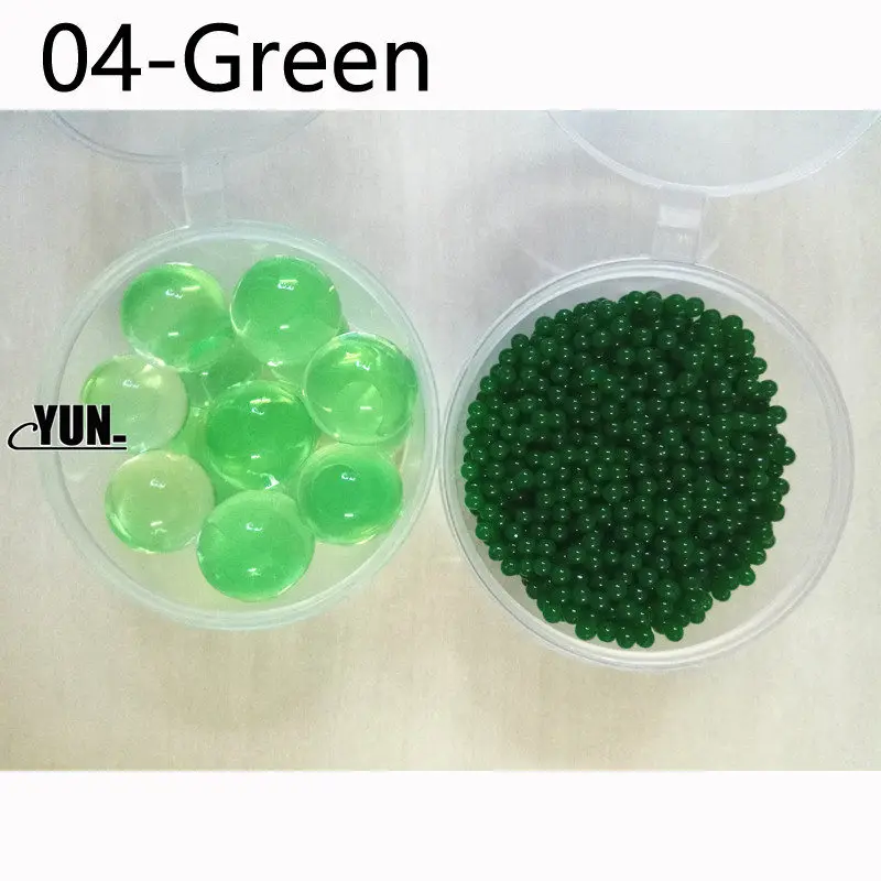 Green Новые Кристальные бусинки для выращивания грунта, 500 шт, милые гидрогелевые Волшебные гелевые желейные шарики Orbiz, морские шарики для украшения вазы 5D - Цвет: Green