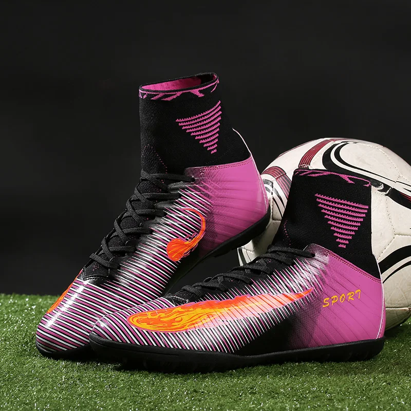 Новое поступление официальные мужские футбольные бутсы Superfly Flame TF CR7 высокие