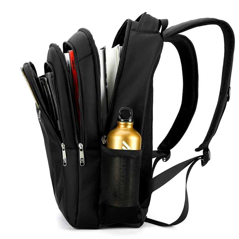 Мужской деловой рюкзак из ткани Оксфорд для ноутбука большие школьные ранцы