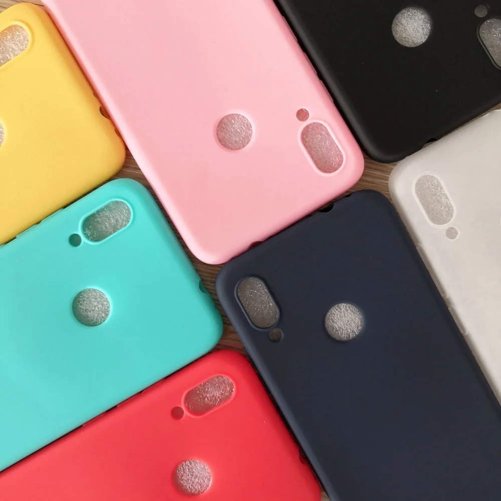 Чехол карамельного цвета для Xiaomi Mi Play противоударный силиконовый чехол из ТПУ