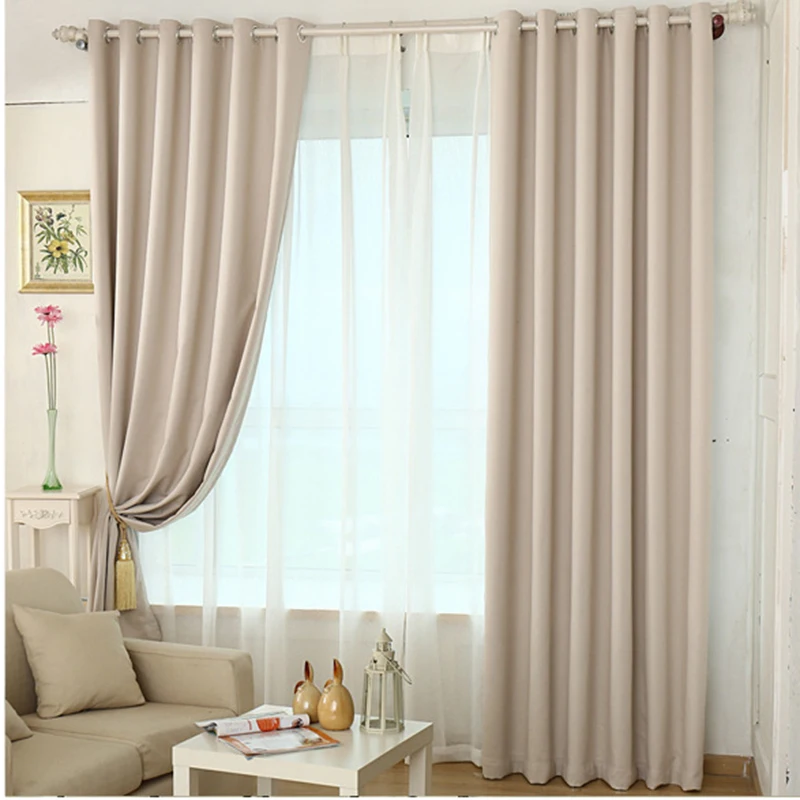 Новое поступление занавески сплошного цвета из искусственной кожи для гостиной
