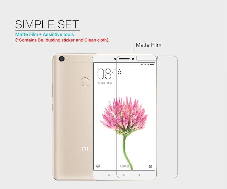 На складе Nillkin Матовый устойчивый к царапинам экран защитная пленка для Xiaomi Макс