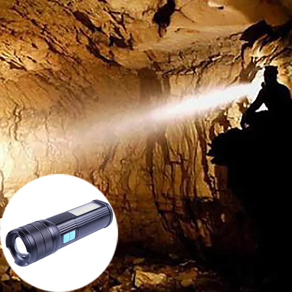 Светодиодный бликовый перезаряжаемый многофункциональный супер яркий COB