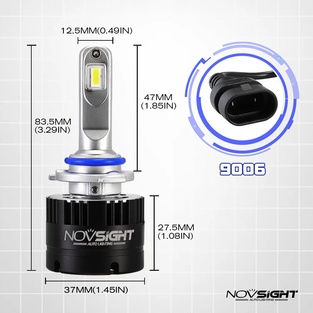 NOVSIGHT супер яркие фары автомобиля H4 высокий низкий пучок H7 Led HB3 hb4 h8 h1 9006 9005 h11 Светодиодная лампа 80 Вт 14400LM авто фары лампы