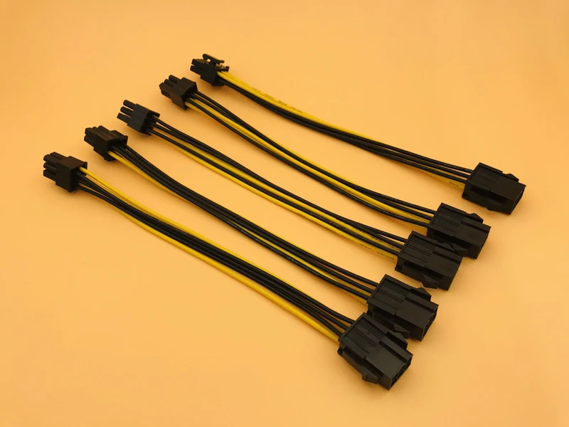 5 шт. удлинитель PCI Express PCIe на 6 контактов 20 см|Компьютерные кабели и разъемы| |