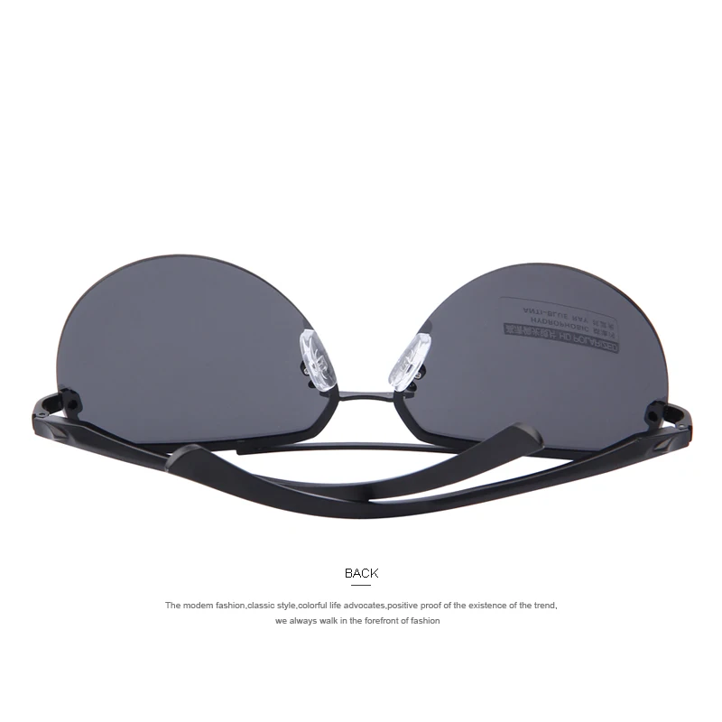 MERRY'S Марка Мужчины 100% Поляризованный Алюминиевый Сплав Frame Солнцезащитные Очки