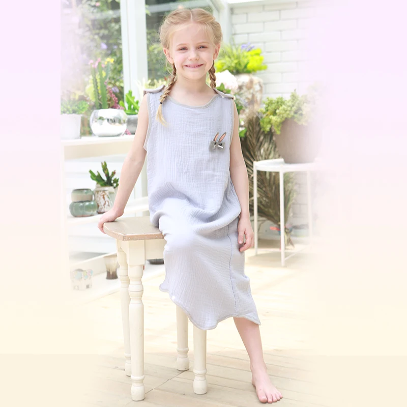 Детский сетчатый спальный мешок с разрезом ног детский жилет для сна защитой от