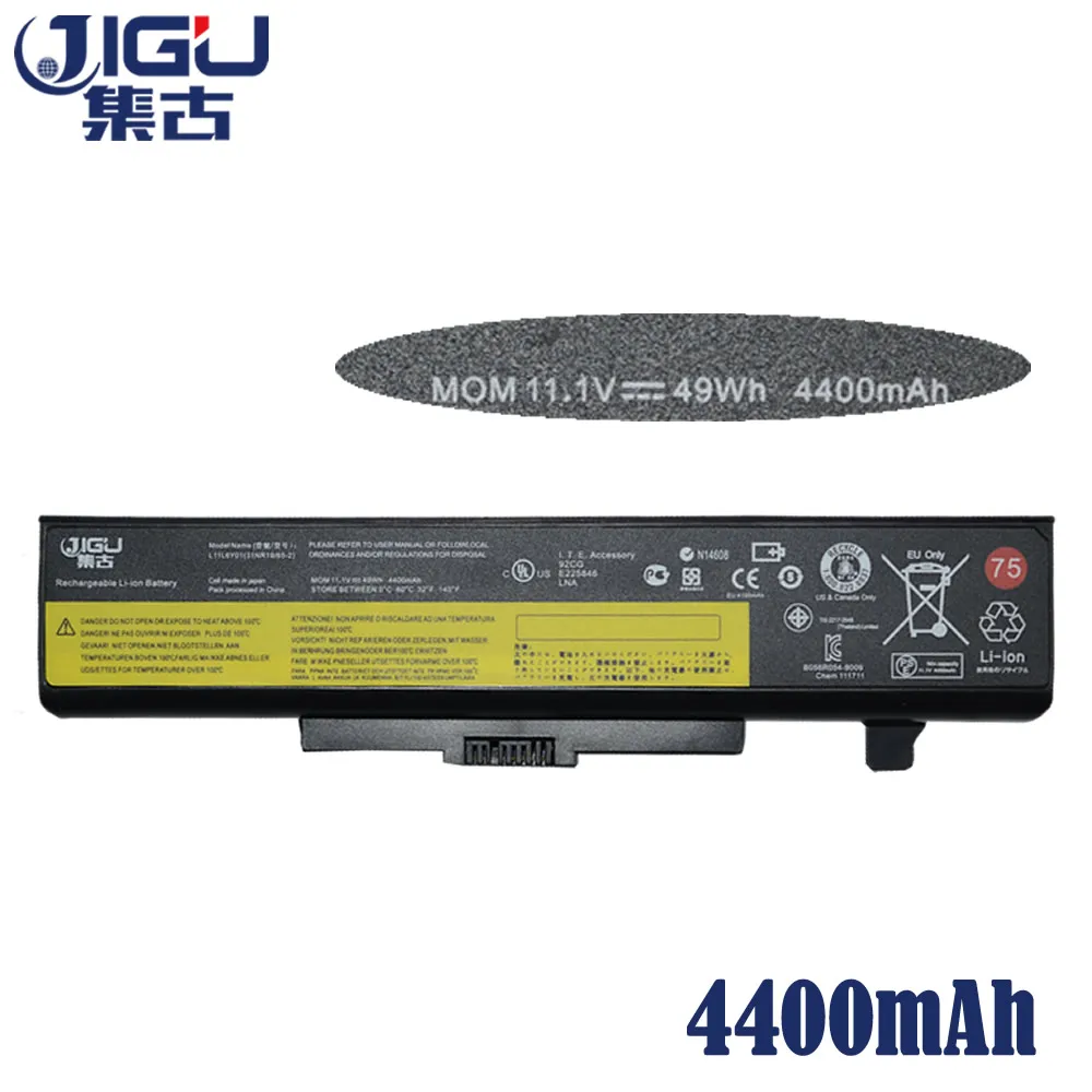 JIGU Laptop Battery L11l6Y01 L11S6Y01 For LenovoY480 Y480P Y580NT G485A G410 Y480A Y580 G480 G485G Z380 Y480M 6Cells | Компьютеры и