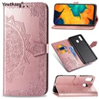 Для samsung Galaxy A30 чехол SM-A305 цветок кожаный флип телефон Fundas чехол для samsung Galaxy A30 чехол для Galaxy A30 чехол