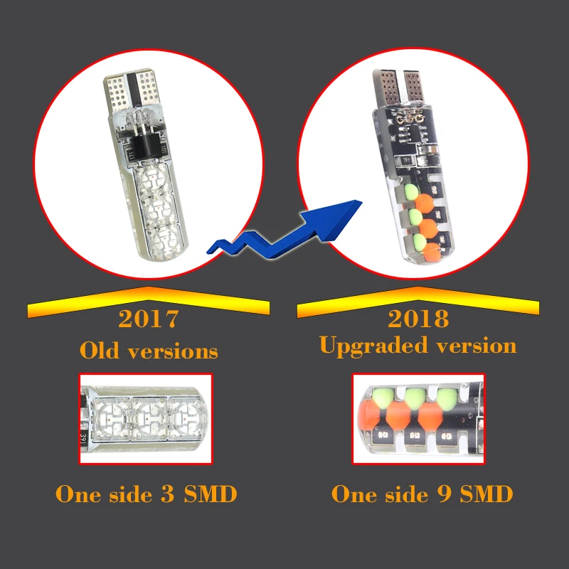 2 шт. T10 W5W RGB светодиодный лампы с пультом дистанционного управления 12 чипов COB силиконовый корпус стробоскоп вспышка автоматическая лампа для чтения Клин автомобильный парковочный светильник