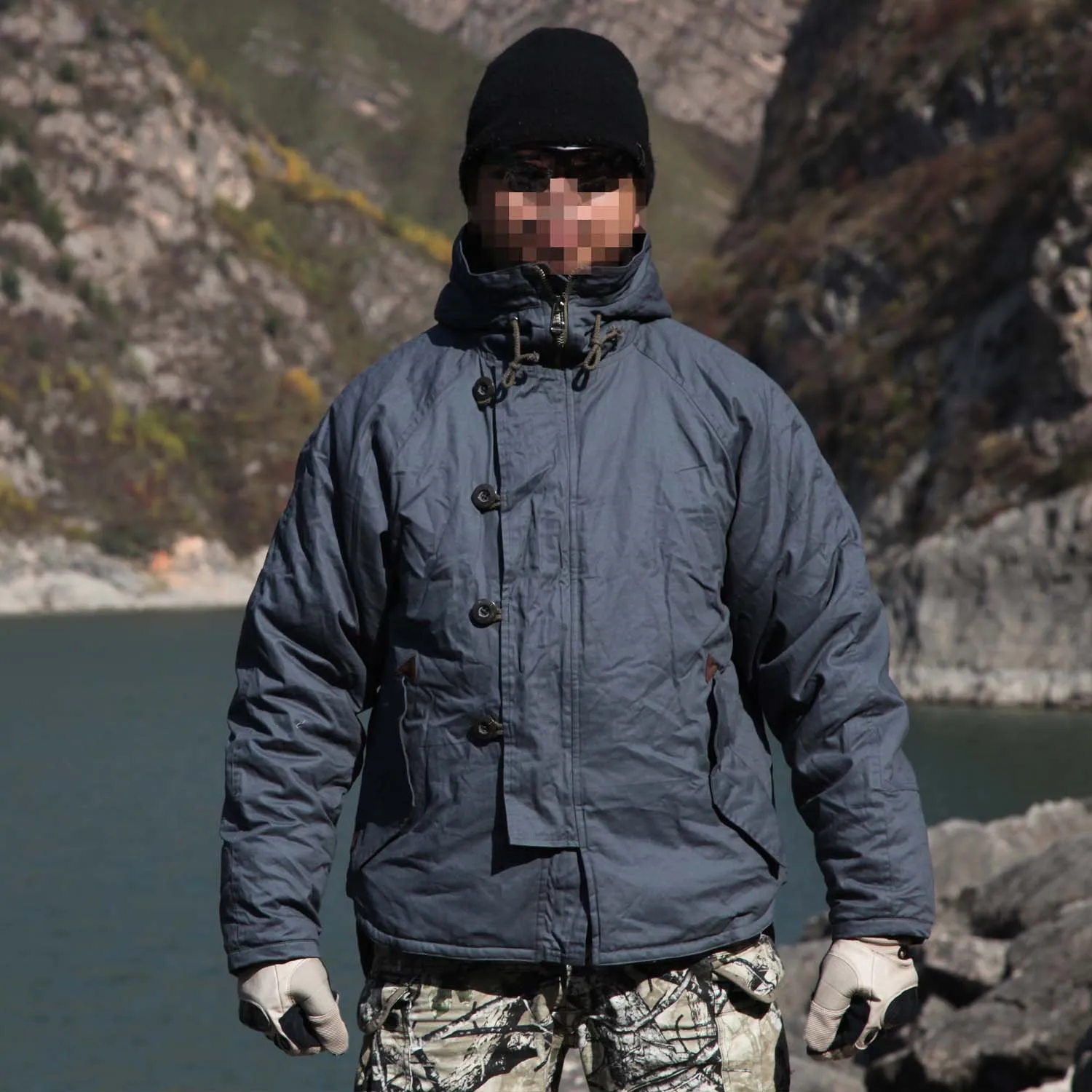 Новые тактические Bionic Камуфляж зима lighweight поле пальто с подкладкой Camo Мужские