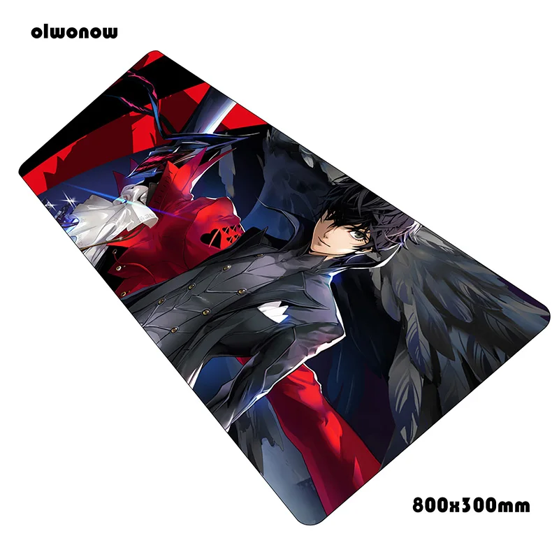 Persona 5 Коврик для мыши 800x300x2 мм коврики настольный компьютерный Коврик Для Мыши игровые аксессуары Аниме большие игровые коврики и чехлы игры pc gamer