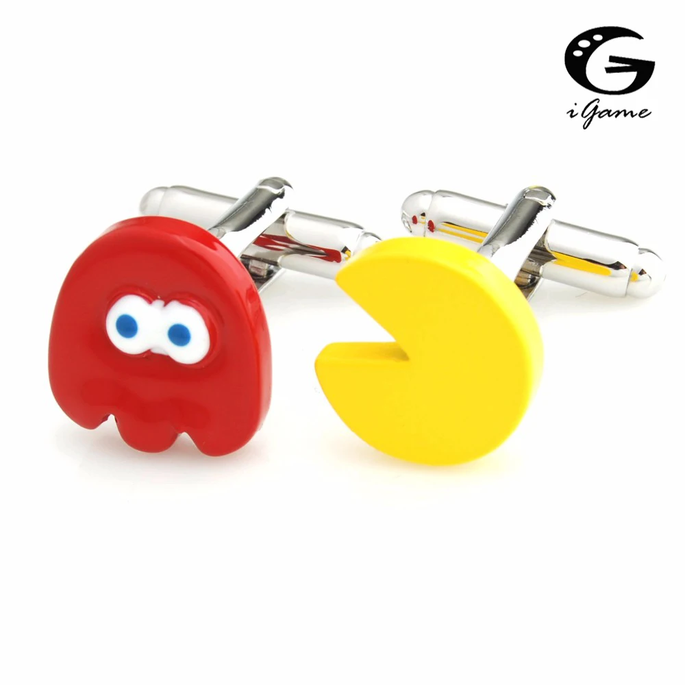 

iGame New Arrival Pacman Cuff Link Muti-color Novelty Game Design Free Shipping