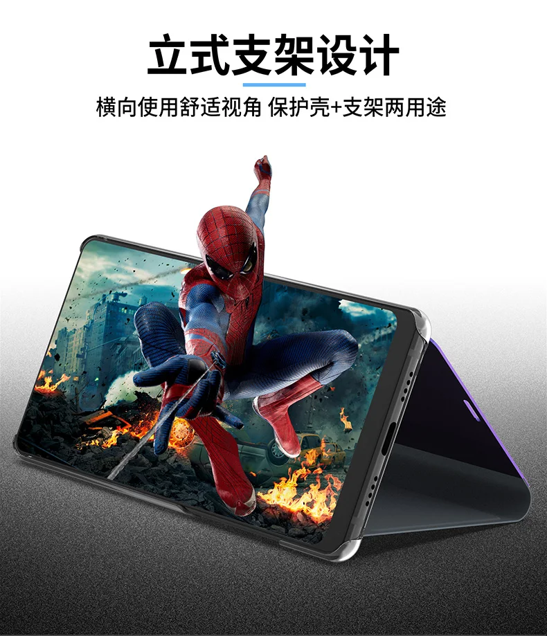 Для Apple iPhone XR X XS Max 8 7 6 6S Plus 8Plus 7Plus чехол Модный макияж зеркало флип подставка
